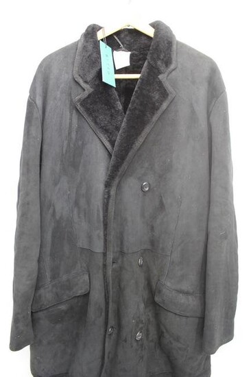 Ruffo Men's Leather Long Coat