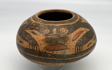 [SIZE] Rare Pre-Columbian Diquis Effigy Pottery Vessel