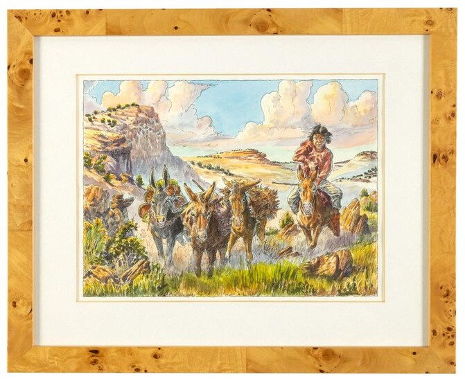Sacred Land, signed w/ framed color print