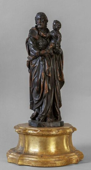 San Giuseppe con il Bambino, scultura in legno