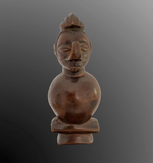 Sifflet à figure anthropomorphe - Wood - Congo DRC - 1st half 20th century