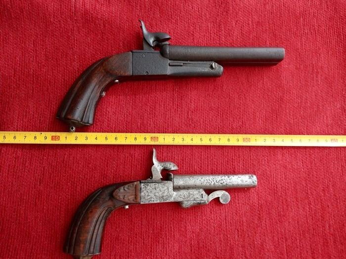 Spain - 19th century - arrate, armero vasco - lefaucheux - Assault - Pinfire (Lefaucheux) - Pistol - 12mm cal