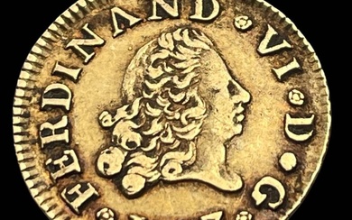 Spain. Fernando VI (1746-1759). 1/2 Escudo 1747 - Madrid JB