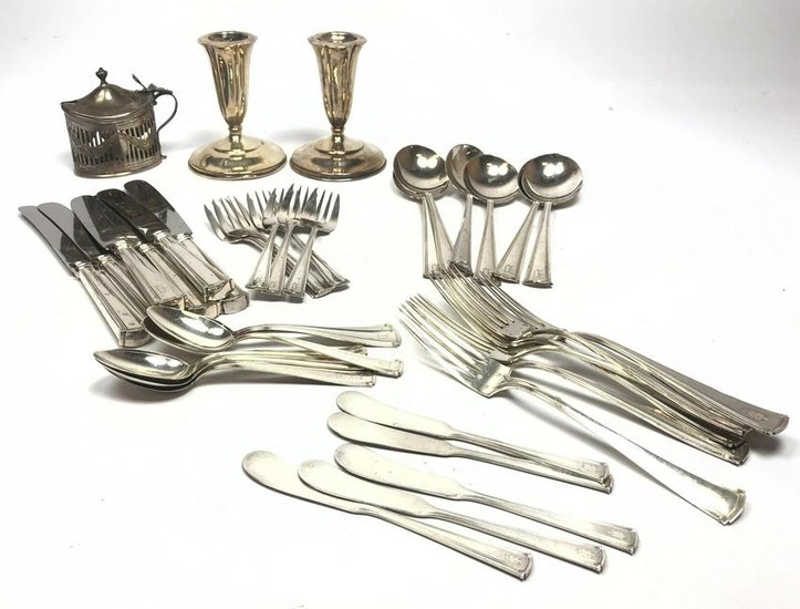 Sterling Silver Flatware Place Setting for 6. Flatware