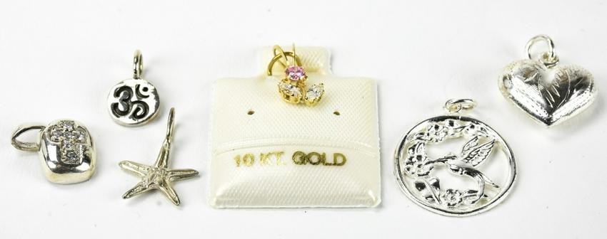 Sterling Silver & 10kt Gold Charms & Pendants
