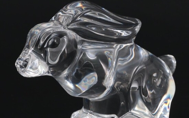 Steuben Art Glass "Hare" Hand Cooler