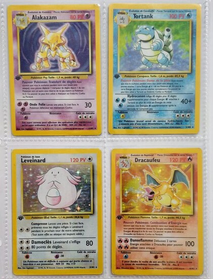 The Pokémon Company - Pokémon - Trading card Full Set de base 1er Edition 102 cartes - 1999