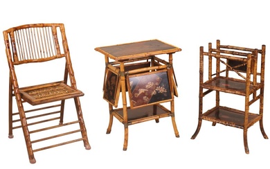 Three Bamboo Furniture Pieces