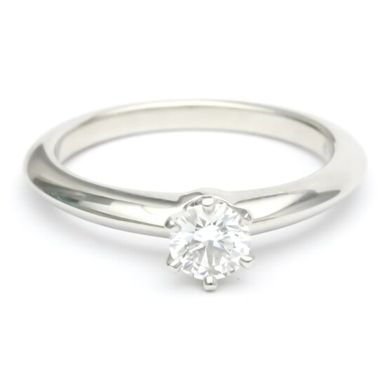 Tiffany Platinum - Ring - 0.34 ct Diamond