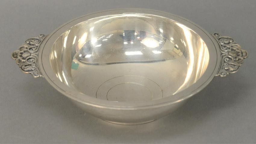 Tiffany and Company Sterling Silver Bowl, with open