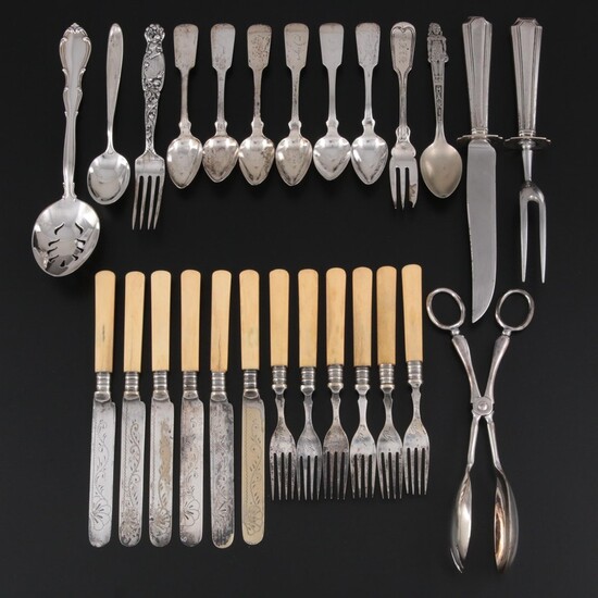 Towle "Fontana" and Other Sterling, Coin Silver and Plate Flatware and Serveware