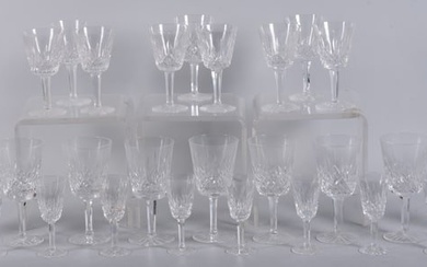 Twenty-Five Crystal Goblets, Lismore by Waterford