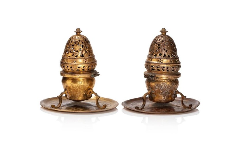 Two Ottoman incense burners