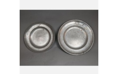 Two Pewter Plates