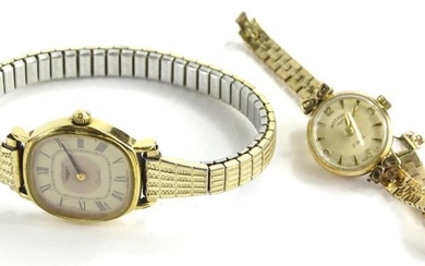 Two wristwatches, to include a 9ct gold Rotary ladies...