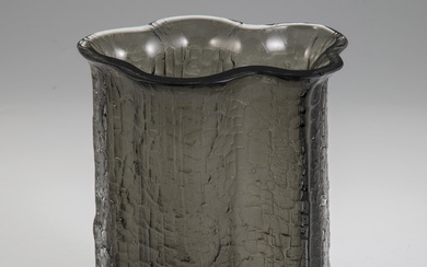 "Vase ''Finlandia'' Timo Sarpaneva (design), Iittala (execution), 1964 Smoked gr...