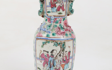Vase, famille rose, porcelain, China.