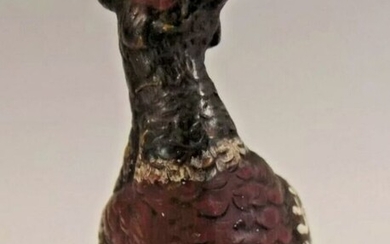 Vienna Foundry - Sculpture, figurine of a pheasant - Bronze (cold painted) - Early 20th century