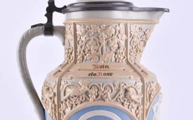 Villeroy & Boch Mettlach wine jug around 1890...