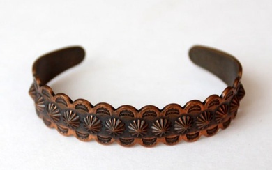 Vintage Mexican Copper Cuff Bracelet
