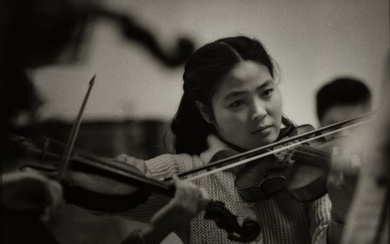 W. Eugene Smith (Am. 1918-1978), Violinist from the Hitachi Symphony, 1961, Gelatin silver print