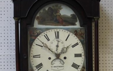 W Whitmore, Northampton, an early 19th century oak longcase clock,...