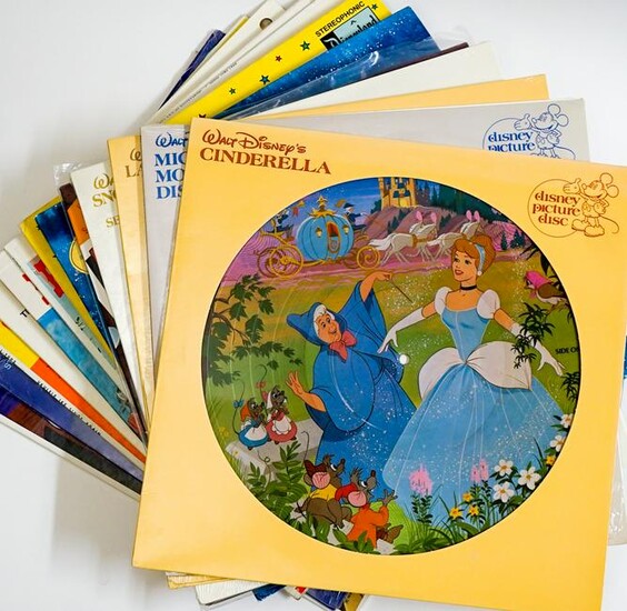 Walt Disney (15) 12 Inch LP's [Children's]