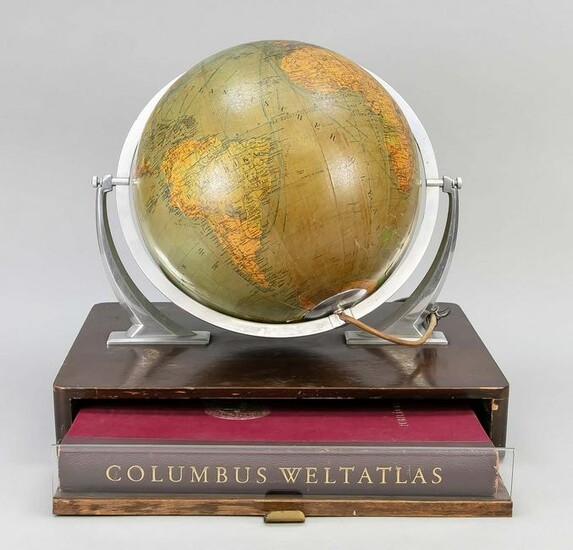atlas in earth globe box, Germany