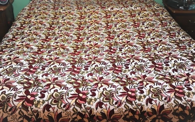 quilt with embroidery (1) - cotton / yield - 1950-1974