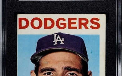sandy koufax 1964 topps baseball