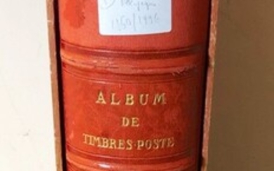 1 album yvert cuir ancien Belgique 1850 à 1986 carnets, colis postaux, téléphone, occupation ...etc...