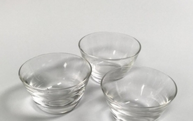Eight Steuben Colorless Glass Finger Bowls, boxed, ht. 3 in.