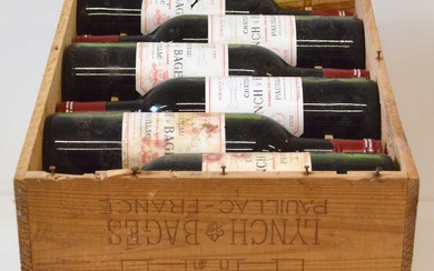 12 bottles in previously unopened OWC Chateau Lynch Bages Grand Cru Classe Pauillac Vintage 1978