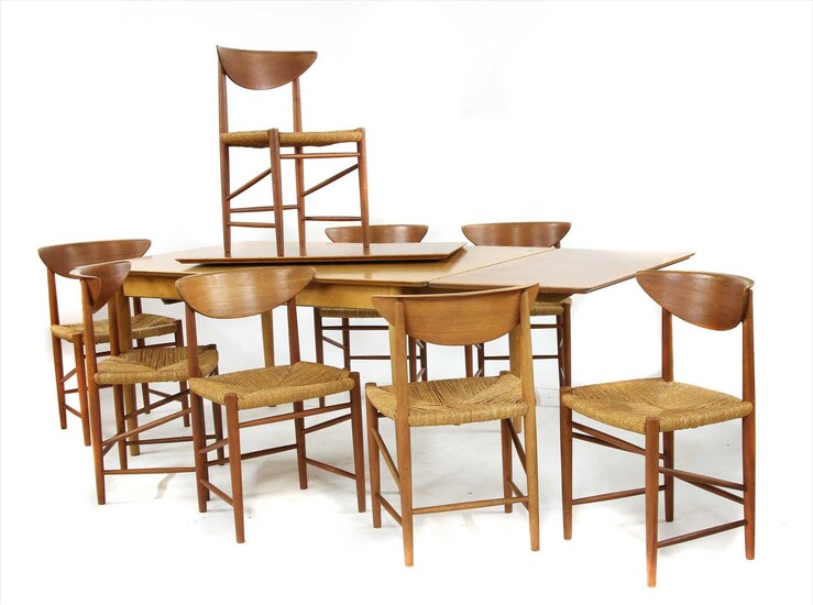 A set of eight 'Model 317' dining chairs