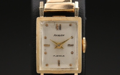 14K Avalon Stem Wind Wristwatch