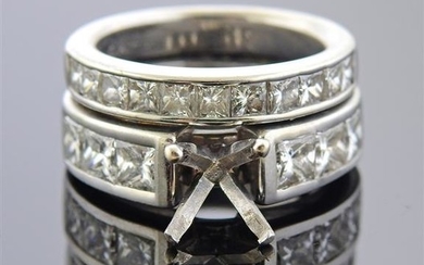 14K Gold Diamond Wedding Bridal Ring Mounting