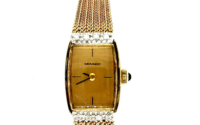 14K Yellow Gold MOVADO Ladies Diamond Watch