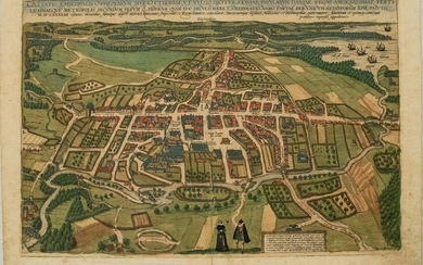 1593 Braun and Hogenberg Birds Eye View of Odense