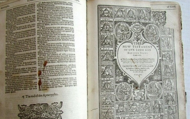 1620 BIBLE in ENGLISH antique RARE London by Bonham