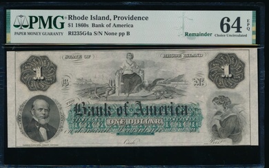 1860s $1 Providence RI Obsolete PMG 64EPQ