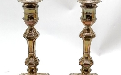 1928 silver pair of candlesticks with detachable sconces by ...