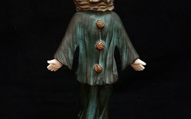 פסל "פיירו" לפי ברטלמיי משנת 1930 "L.BARTHELEMY" - ארט-דקו...