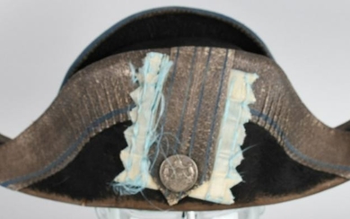 19th CENTURY BAVARIAN OFFICER'S FOR & AFT HAT