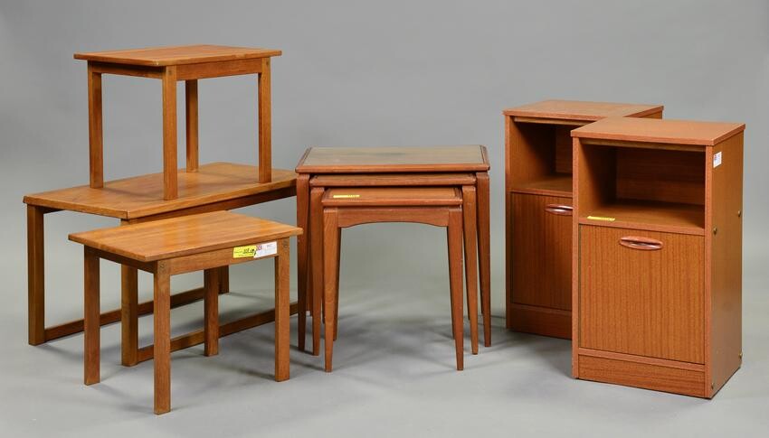 2 Mid Century Nests & a Pair of Night Stands