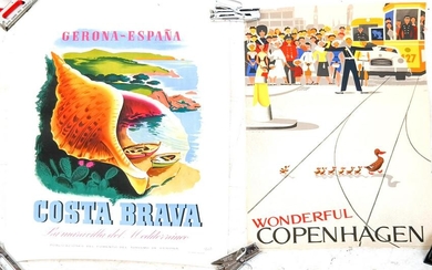 2 Posters: "Costa Brava" & "Wonderful Copenhagen"