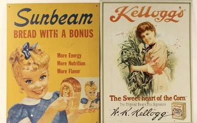 2 REPRODUCTION VINTAGE ADVERTISING TIN SIGNS