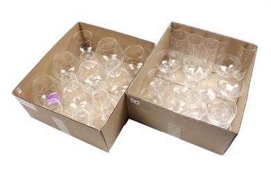 (-), 2 boxes with Royal Leerdam Kristalunie glassware,...
