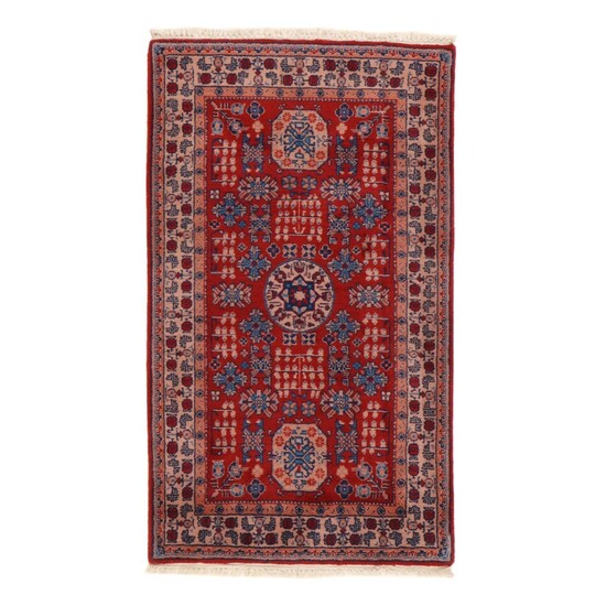 2'11 x 5'1 Hand-Knotted Chinese East Turkestan Khotan Rug, 2010s