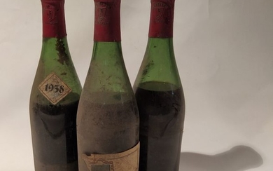 3 bottles Clos de Tart, Burgundy appellation contrôlée...