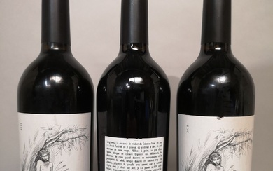 3 bouteilles Domaine du Clos des Fées "Un Faune avec son fifre Sous les Oliviers"...